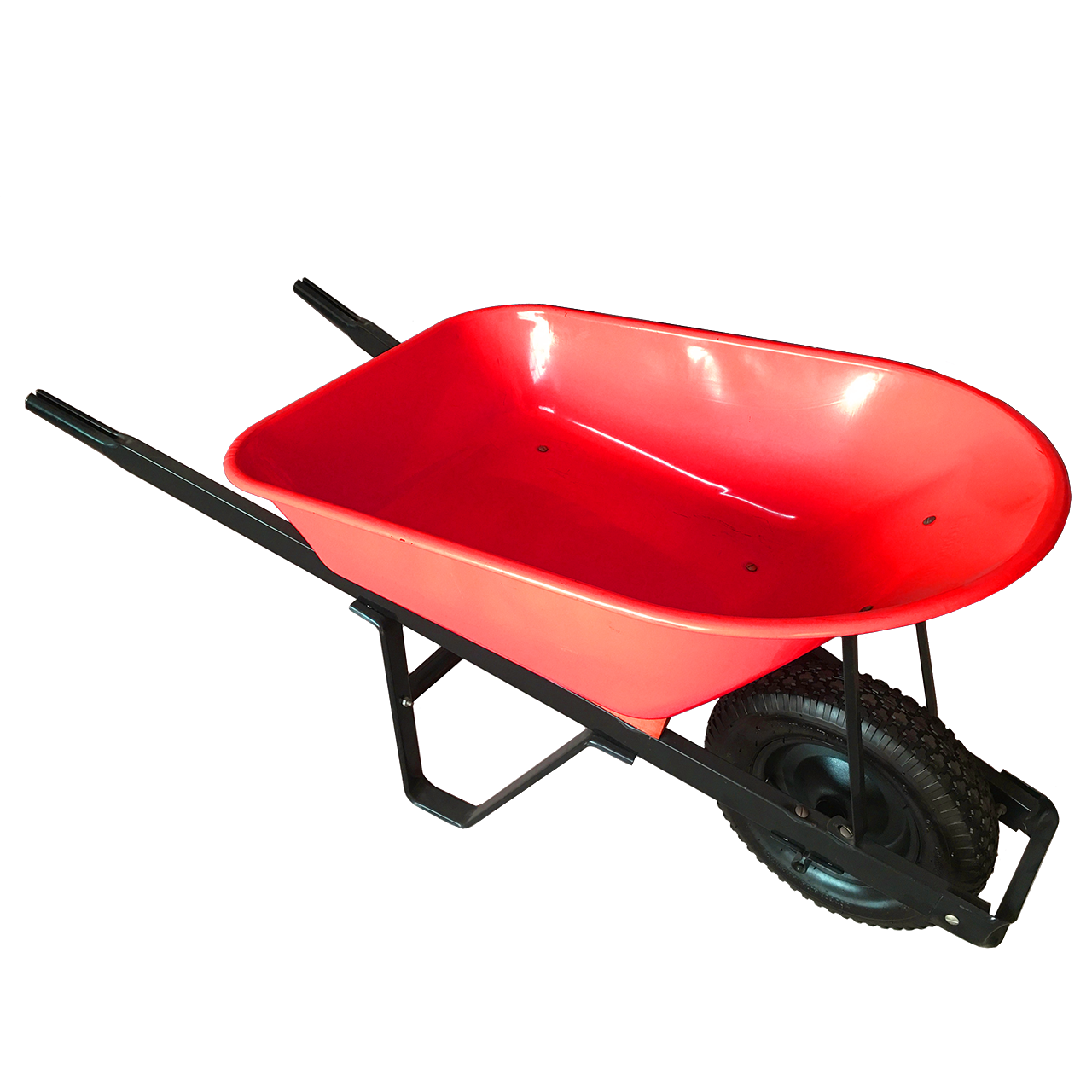 Wheelbarrow WH7601 Product For Garden Building Construction Cheaper Price Heavy Duty Plastic Tray 150kg Wheel Barrow