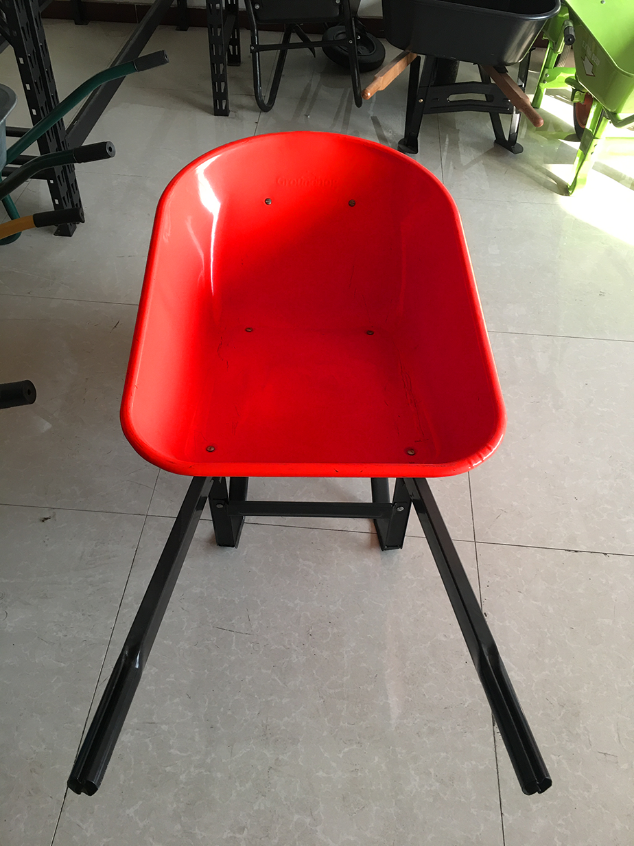 Wheelbarrow WH7601 Product For Garden Building Construction Cheaper Price Heavy Duty Plastic Tray 150kg Wheel Barrow