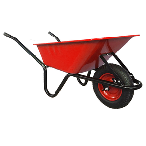 Wheelbarrow WB6414 Product For Garden Building Construction Cheaper Price Heavy Duty Metal Tray 150kg Wheel Barrow