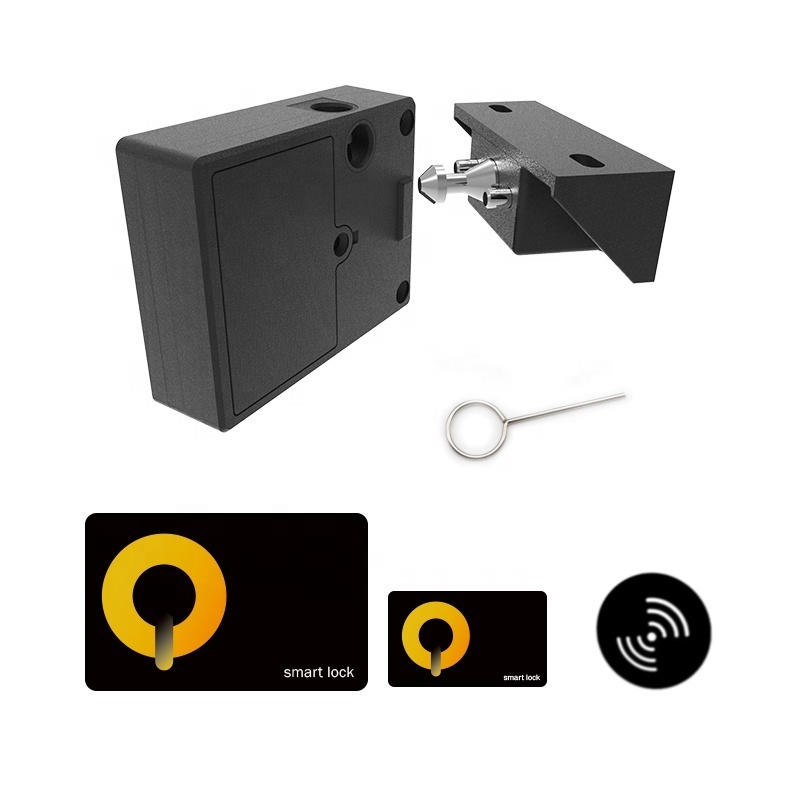 Qidots smart invisible cabinet lock office mini hidden drawer lock electronic locker lock