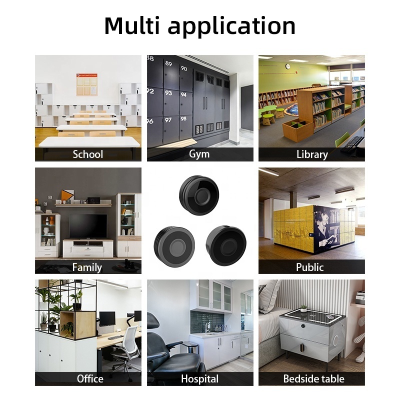 Qidots biometric drawer lock cabinet closet smart lock fingerprint locker lock