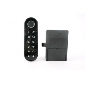 Qidots biometric drawer digital lock keyless intelligent locker lock for steeling cabinet