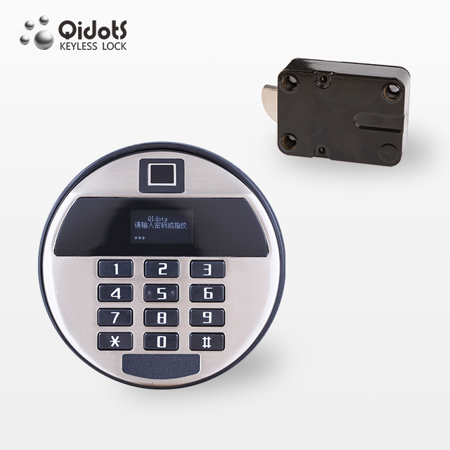 QIDOTS electronic safe lock electronic fingerprint combination code keyless lock for gun safe