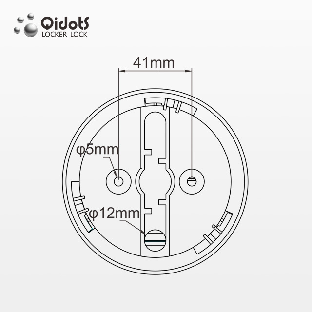 Qidots electronic safe lock security electronic file cabinet lock with alarm function