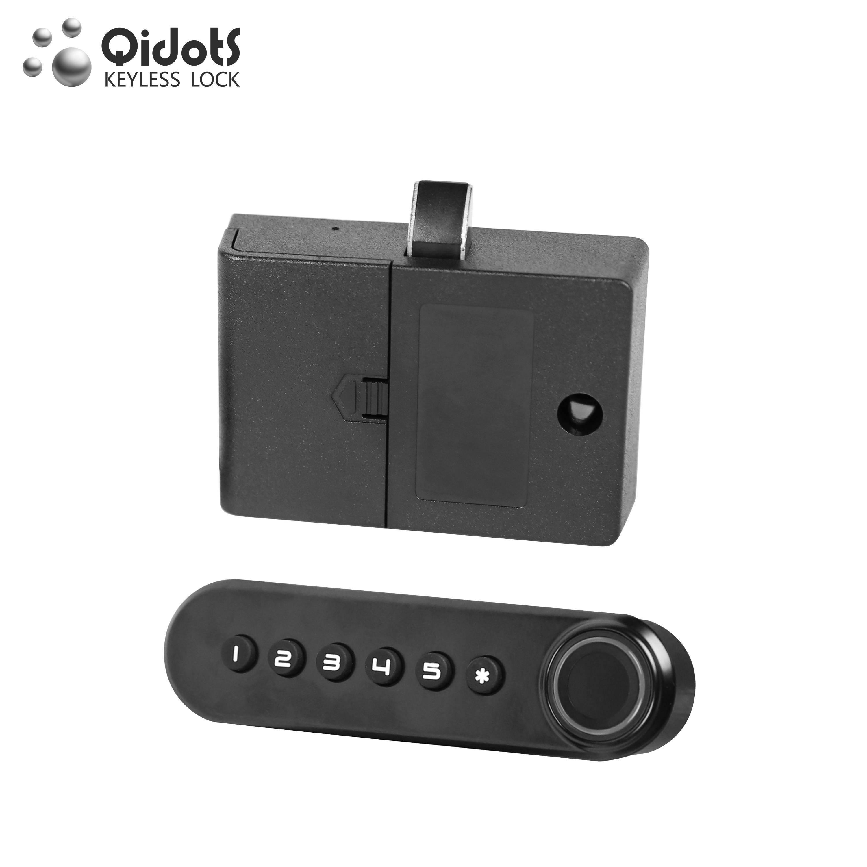 QIDOTS easy install smart fingerprint magnetic lock for locker cabinet lock biometric