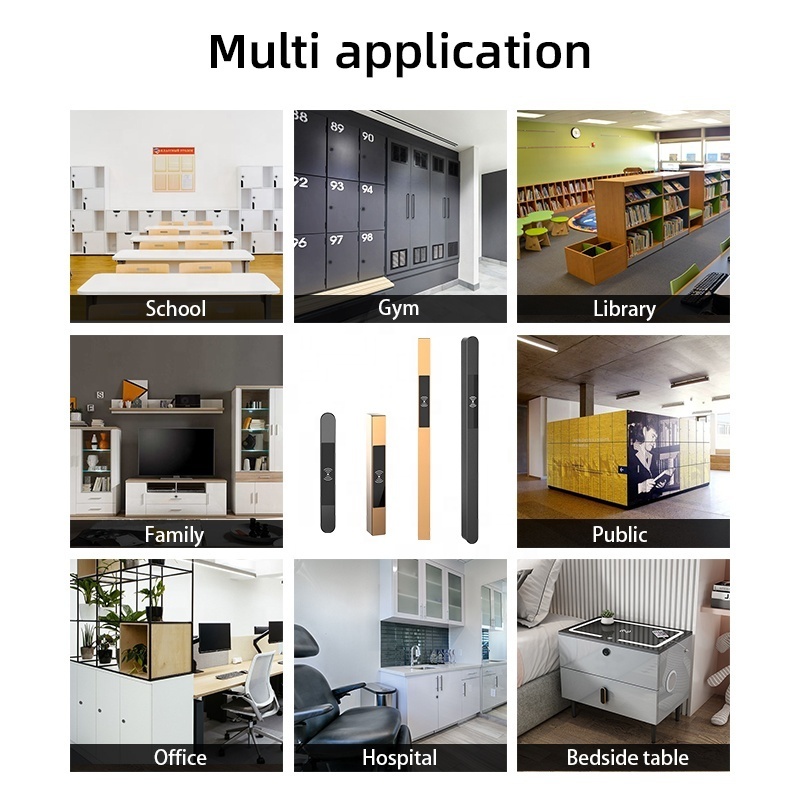 Qidots keyless card locker lock modern electronic cabinet lock for school