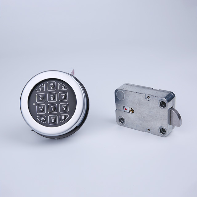 Metal Round Swing Lock Electronic Fireproof Cabinet Biometric Fingerprint Safe Lock for Gun Safes and Vault