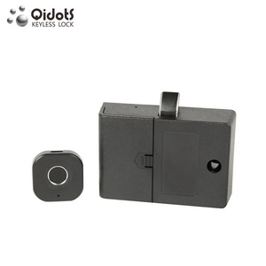 QIDOTS Mini Keyless Smart Electronic Biometric Fingerprint Drawer locker Cabinet Lock For Gym/School/Office/Spa