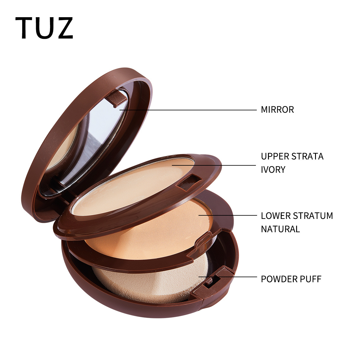 TUZ wholesale OEM&ODM Concealing Pore refine Propolis soft transparent pressed powder Propolis soft transparent pressed powder