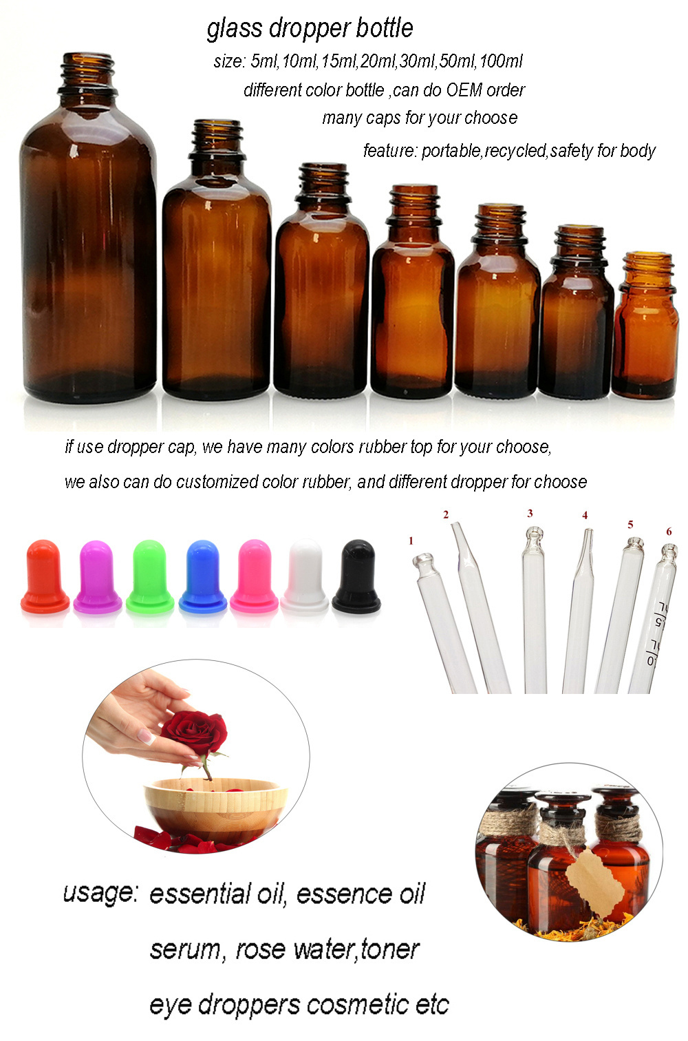 refillable frosted glass essential oil spray bottles 5ml 10ml 15ml 20ml 30ml 50ml 100ml with aluminum spray top