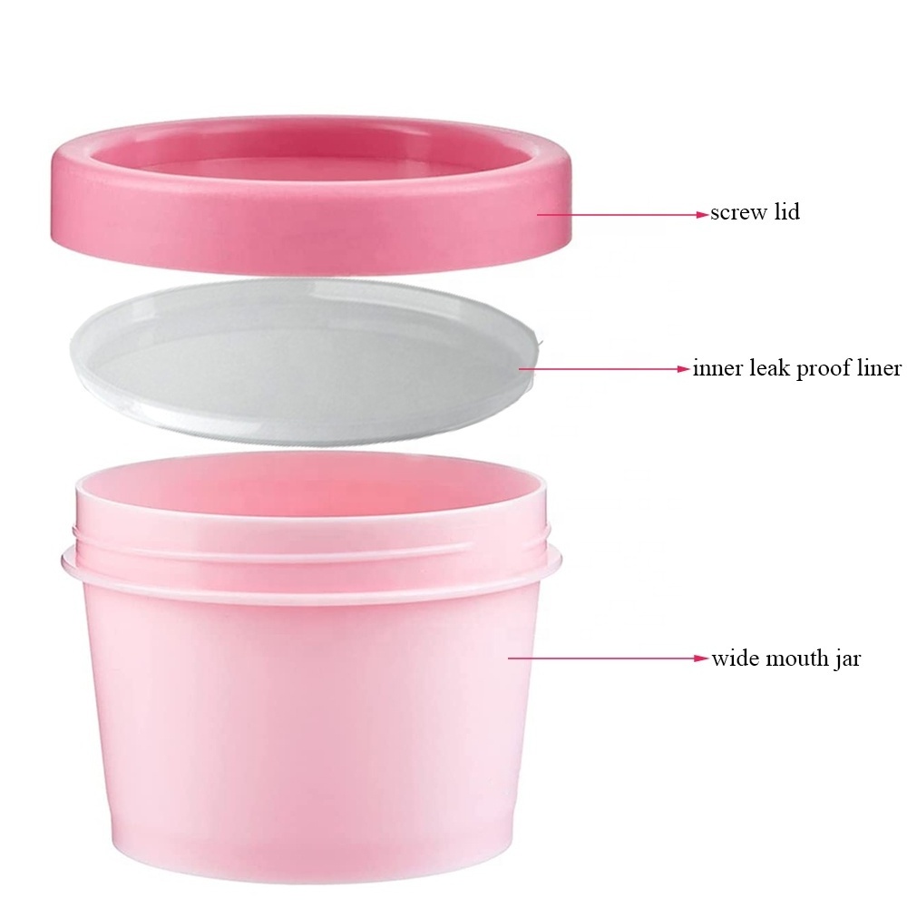 50g 100g plastic slime hair wax leak proof jar travel accessories makeup tool container