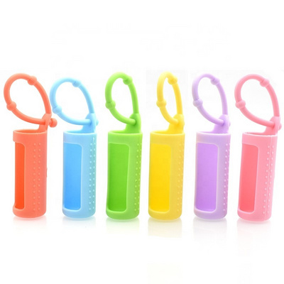 colored Silicone Roller Bottle Sleeve Holder for 5ml 10ml glass cosmetic essential oil bottles