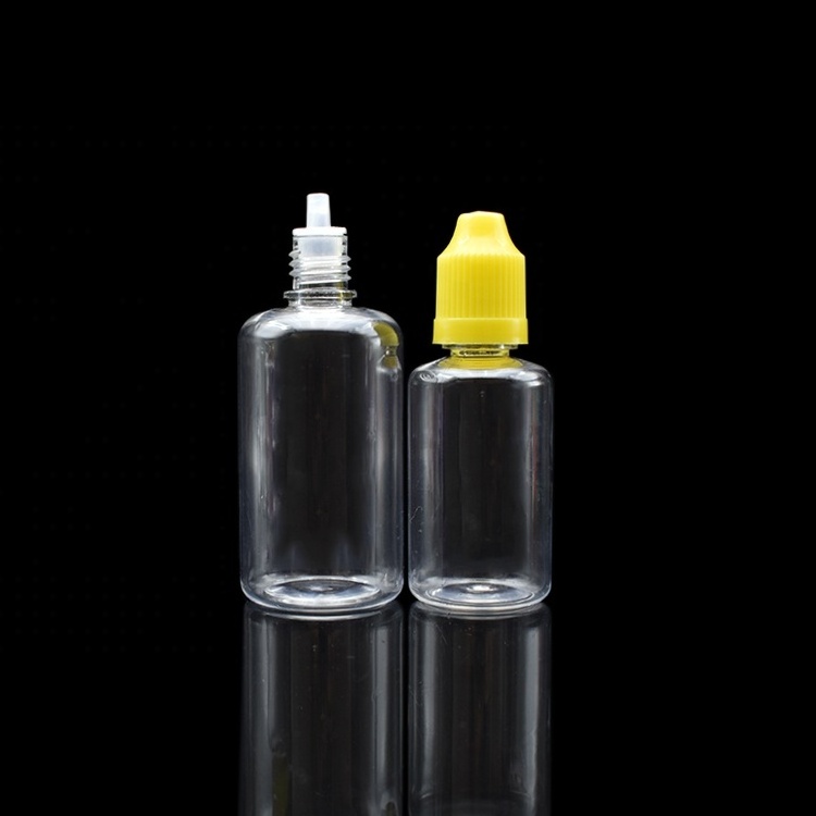 clear PET 3ml 5ml 10ml 15ml 20ml 30ml 50ml 100ml ink pigment plastic dropper bottle for eye drop