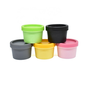 empty matte scrub body butter lip balm container 50g 100g colored plastic cosmetic jars with lid