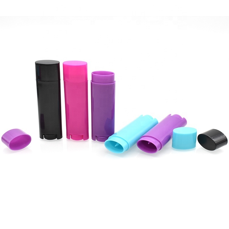 free sample 4.5g Oval Lip Balm Container Chapstick Lipstick Plastic Tube