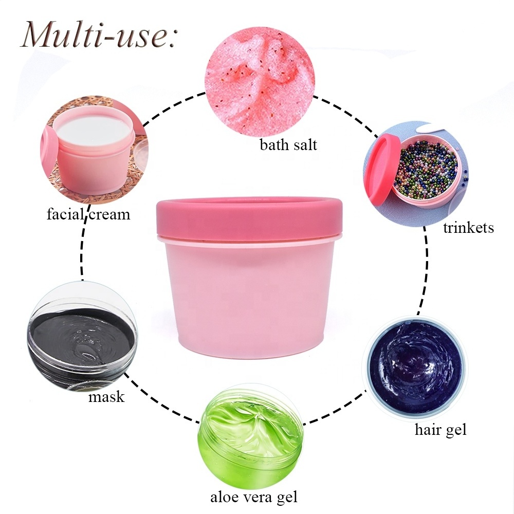 50g 100g plastic slime hair wax leak proof jar travel accessories makeup tool container