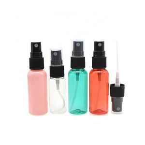 Empty colorful spray bottle travel size plastic cosmetic perfume bottle 10ml 20ml 30ml 50ml 60ml 100ml PET bottle for essential