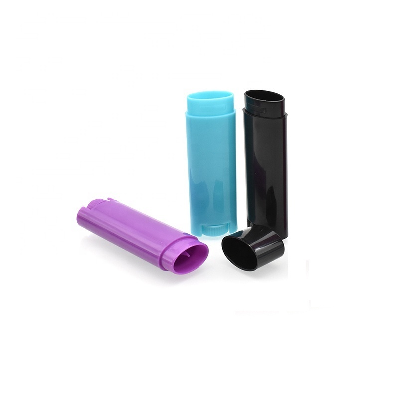 free sample 4.5g Oval Lip Balm Container Chapstick Lipstick Plastic Tube