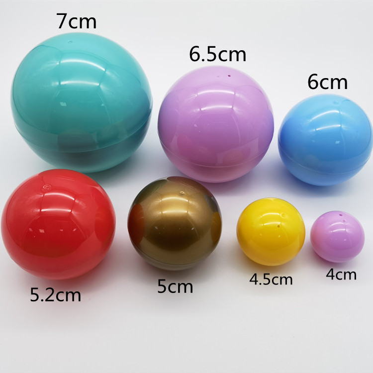 Customized 18mm-200mm gashapon plastic surprise toy 2 inch ball machine vending toys