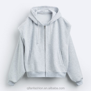 Custom 100% cotton towel terry textural defined shoulders hoodie for men