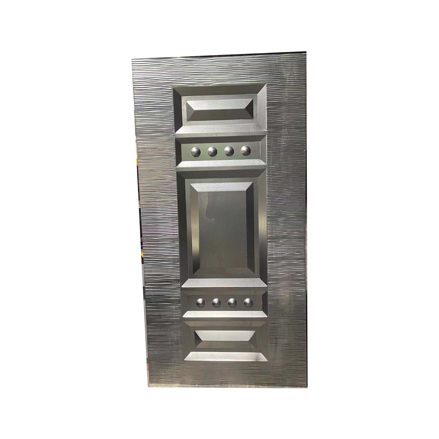 Cold Rolled Iron embossed steel metal door skin Sheet for security door 6 Panel exterior laminate Door Skins