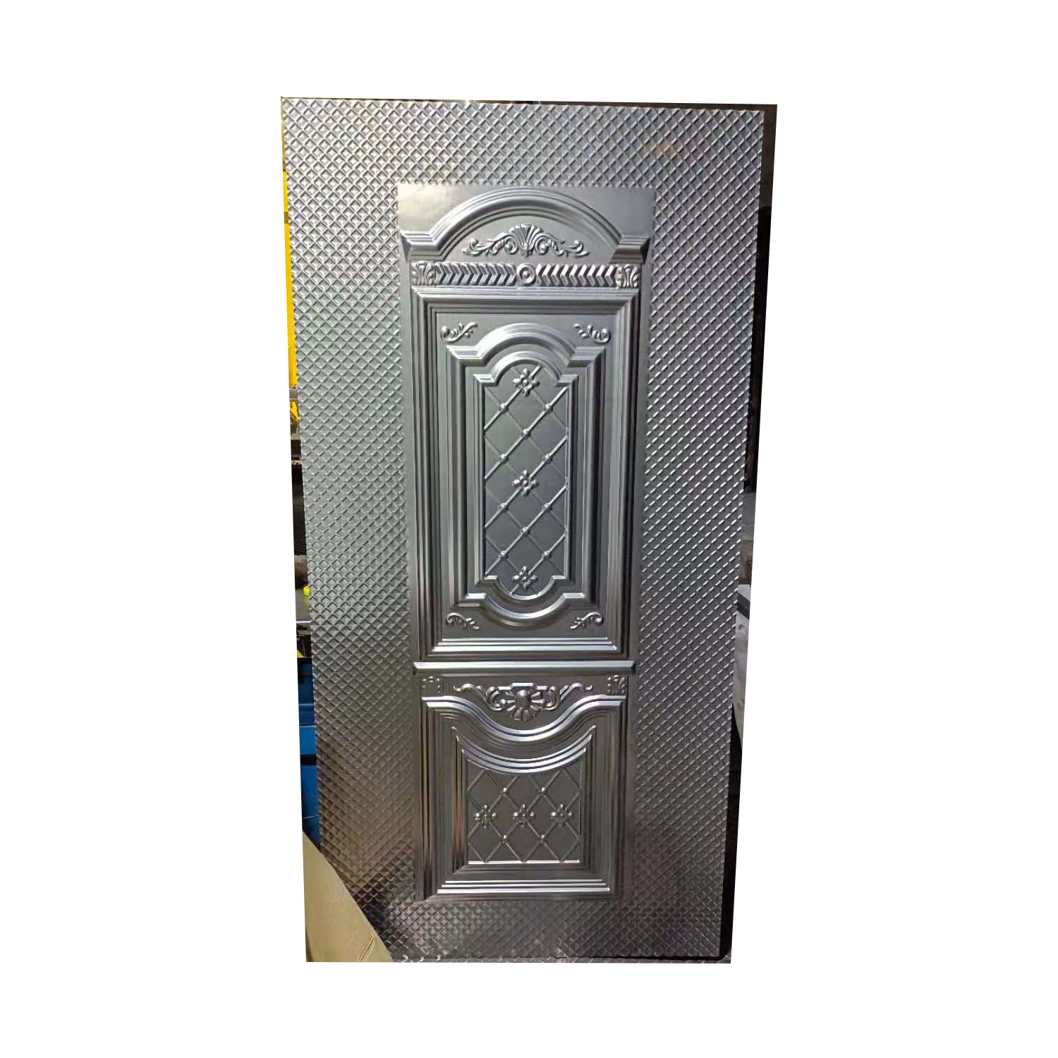 Cold Rolled Iron embossed steel metal door skin Sheet for security door 6 Panel exterior laminate Door Skins