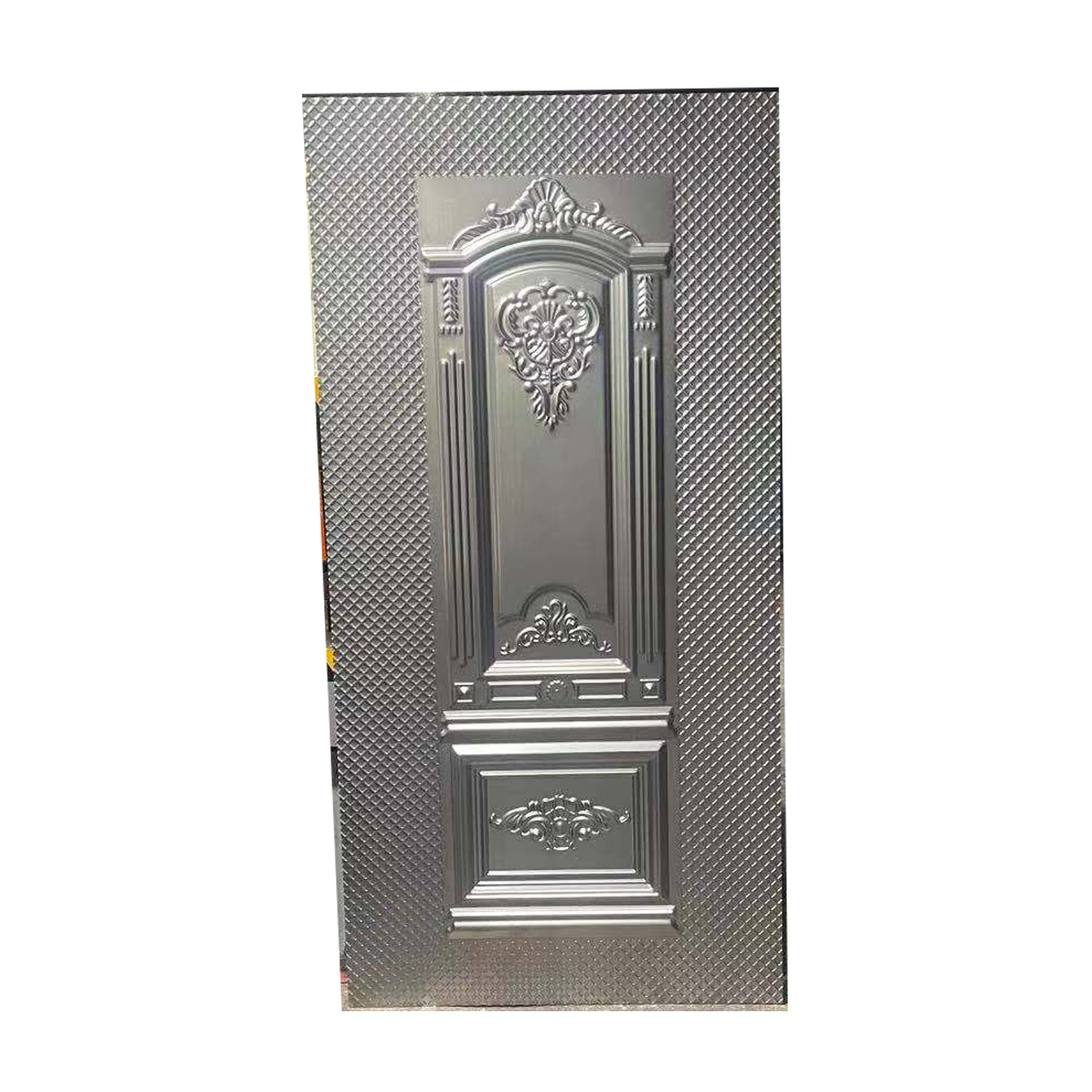 Cold Rolled Iron embossed steel metal door skin Sheet for security door 6 Panel exterior laminate Door Skins