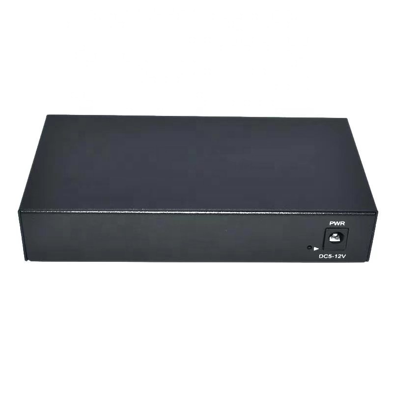 OEM 8CH Full Gigabit Ethernet 5V Adapter Switches Customized Metal Case 1000Mbps Uplink Giga LAN Network Switch