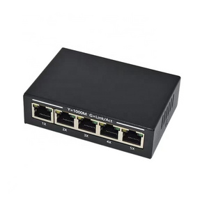 5 Port Full Gigabit Uplink High Quality Ethernet 5V Switches 1000Mbps Uplink 4 port Giga Gigabit Unmanaged Network Switch