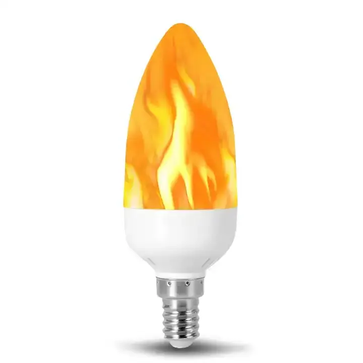 LED Flame Effect Fire Light Bulb Flickering Fire Halloween Decorations Lights E27base Flame light