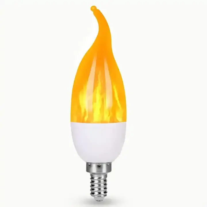 LED Flame Effect Fire Light Bulb Flickering Fire Halloween Decorations Lights E27base Flame light