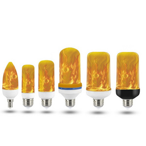 E27 E26 E14 LED Flame Bulb 85-265V Emulation Flame light Effect smart Bulbs Decor Holiday Lights