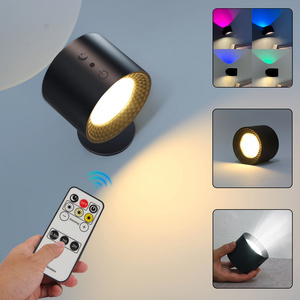 Rechargeable Touch Bedside Magnetic Wall Lamp Light Wireless With Remote Control Stepless Dimming