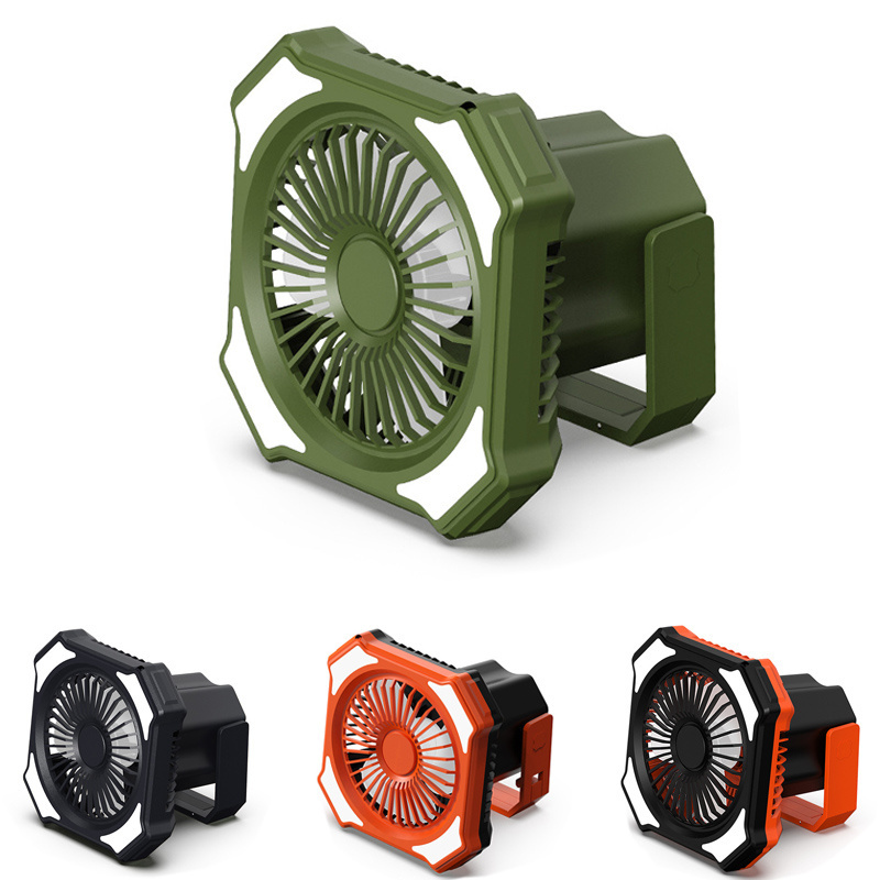 10000mah Outdoor Rechargeable Camping Emergency Light With Fan Charging Power Bank SOS Lights