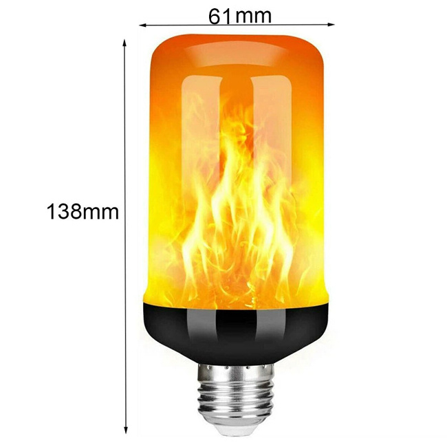 Led Flame Bulb Halloween Light Bulbs Fire Flickering Lights For Outdoor Garden