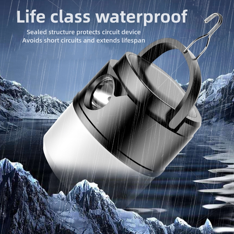 Camping Light Solar Rechargeable Outdoor light Long Endurance Tent Light Emergency Flashlight