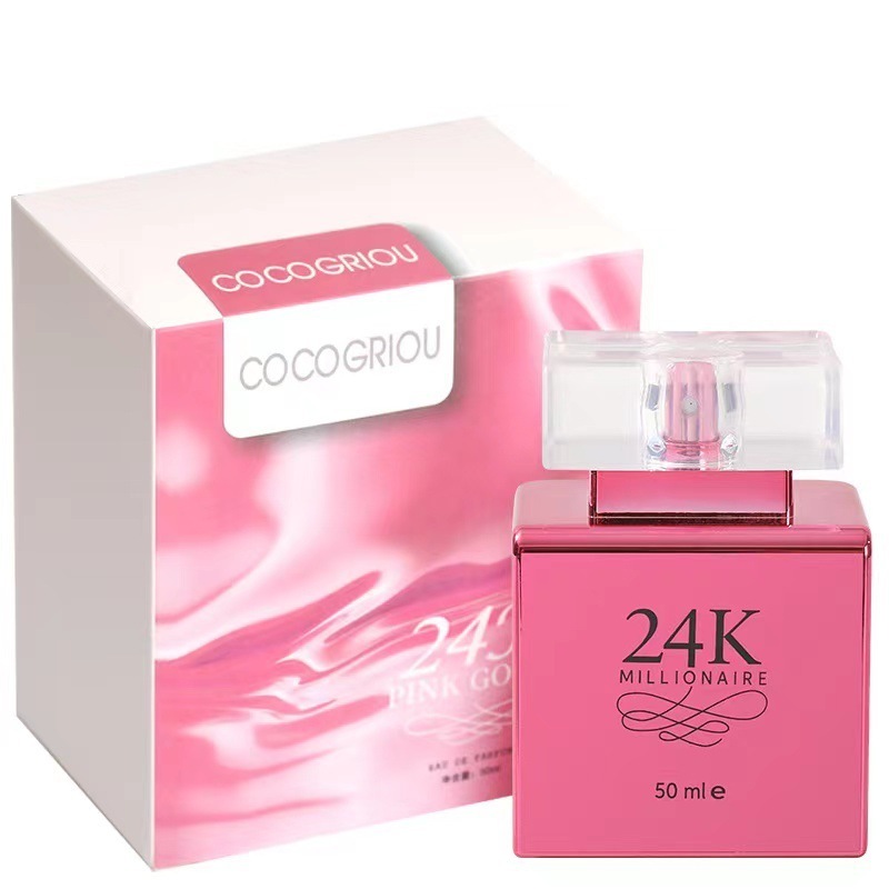 Wholesale Qifei Hot Selling 50ml 24K Lady Elegant High Quality Long-Lasting Flower Fragrance Perfume For Women