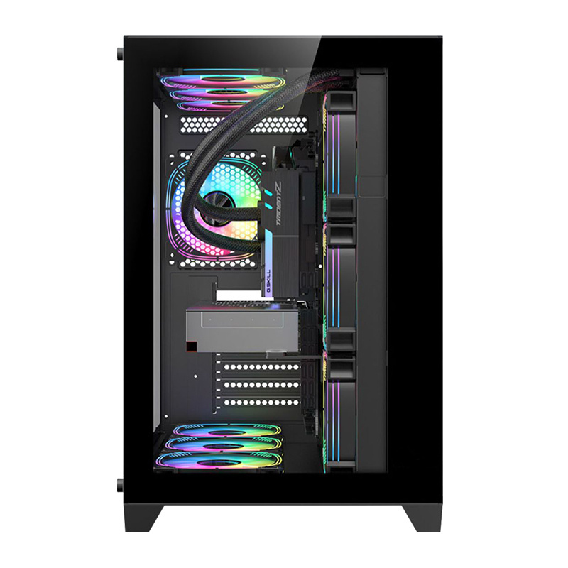 Factory New Product ATX Gaming Cabinet Mid-tower Computer CPU Case Gaming PC Case USB3.0 For Desktop Tempered Glass Panel