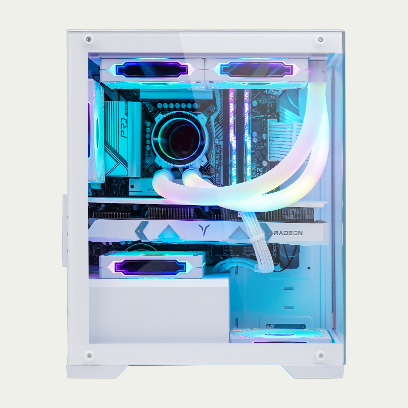 New Design PC Gaming ATX Cases & Towers Computer CPU Server Chassis Towers Tempered Glass Metal Cabinet For Desktop