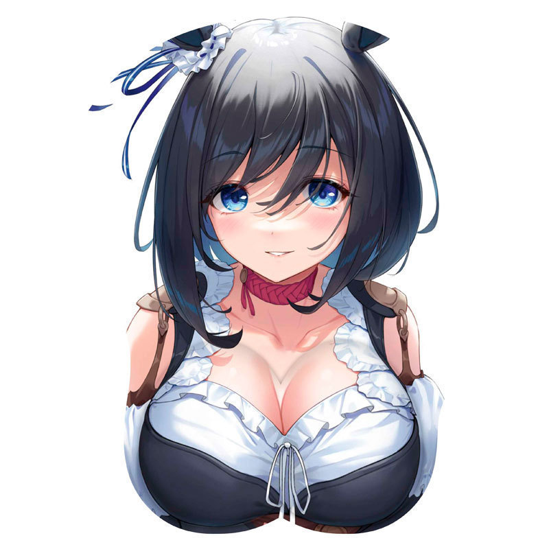 Custom 3D Ergonomic Silicone Gel Mouse pad Anime Breast Boom Rubber Wrist Mat For Desk Keyboard Mouse Pads with Wrist Rest