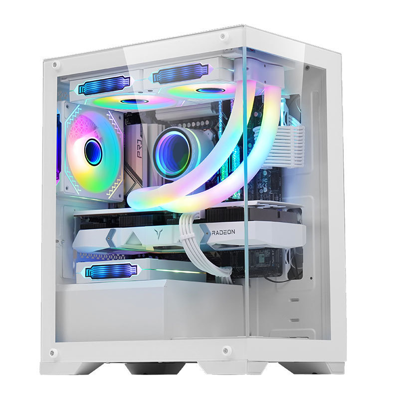 New Design PC Gaming ATX Cases & Towers Computer CPU Server Chassis Towers Tempered Glass Metal Cabinet For Desktop