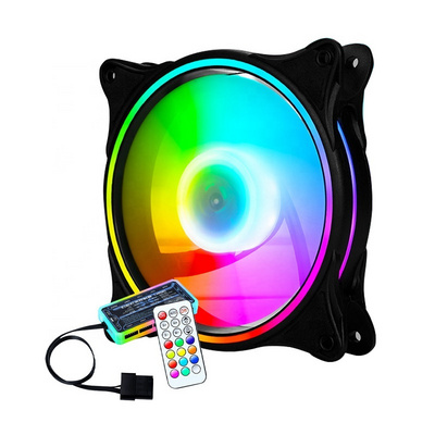 High Performance ARGB Fan Cooler CPU Cooler Plastic PC Cooling Fan RGB Cooling Fan Radiator for Computer Case