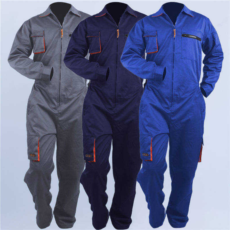 Factory Custom Logo Uniform Workwear Jumpsuit Men Working Clothes Mechanic Overall For Work