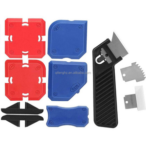 Caulking Tool Kit Silicone Sealant Grout Finishing Sealing Tools Set Silicone Profiling Kit Caulk  Removal Scraper Tool 11PCS