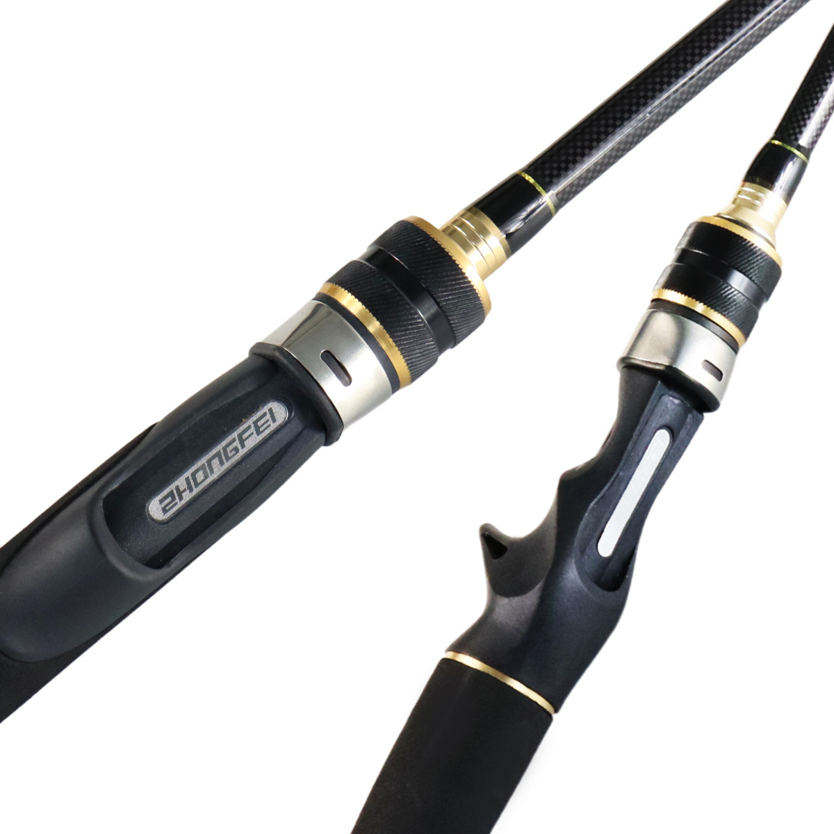 1.8M 2.1M 2.4M 2 Section Ultralight Spinning Casting Carbon Fiber Bass Trout Fish  Fishing Rod Blank