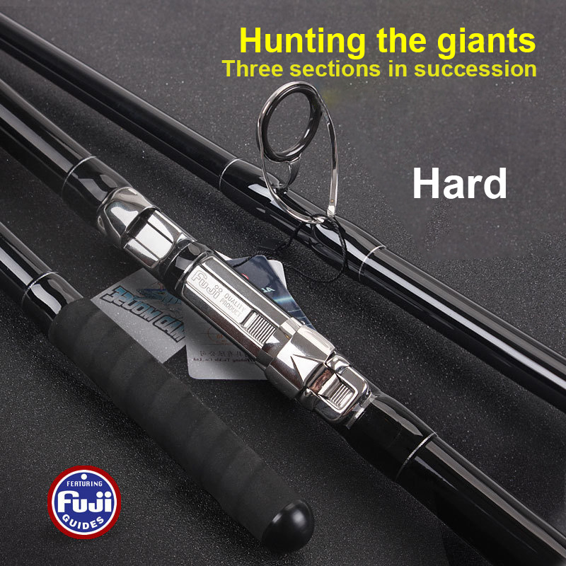 4.2M 3 Sections Carbon Portable Blanks Fast Action Surf Casting Fishing Rod