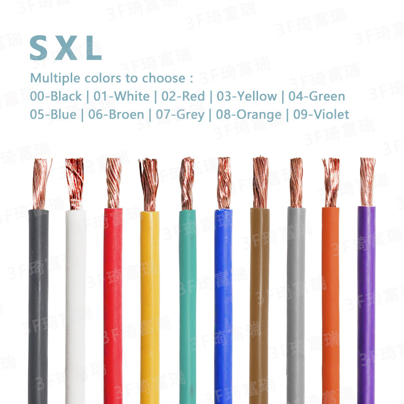 SXL 20AWG 18AWG 16AWG 14AWG 12AWG 120 degrees 60v automotive wire sae j1128 cable electric vehicle wire