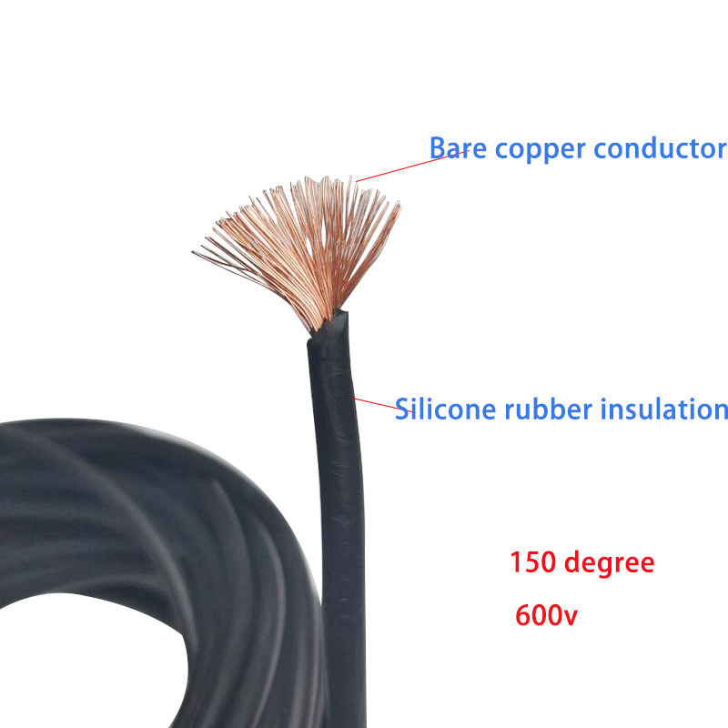 High Temperature Heat Resistant Solid Copper Rubber Cable 12 14 16 18 20 22 24 26 AWG Gauge 3212 Silicone Wire