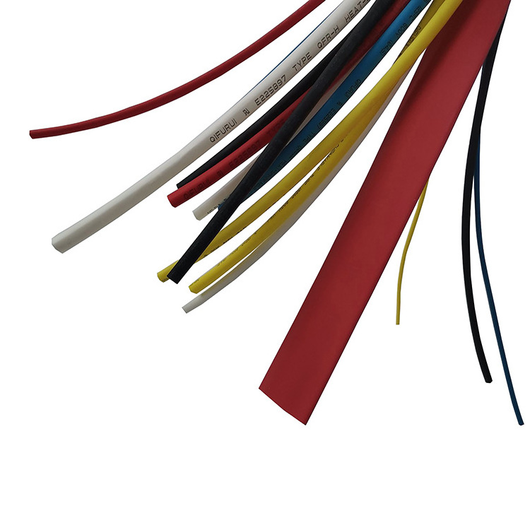 Ultra Thin Wall Extruded heat Shrinkable tubing for Wire Protection black in stock 2 to 1 XLPE  Heat Shrink Tube