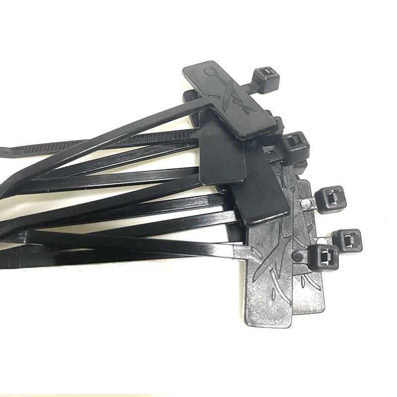 2.5*70mm 1000pcs/bag nylon PA66 Self-locking automotive cable tie zip ties with Labels